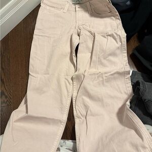 Hollister Blush Pink Low-Rise Super Baggy Jeans